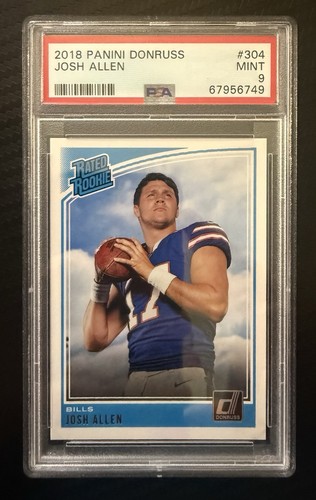 2018 Panini Donruss JOSH ALLEN #304 PSA 9 MINT RC Rookie Card