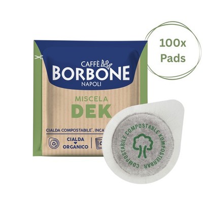 Caffè Borbone Miscela DEK 100x Kaffeepads kompostierbare Pads 44mm ESE Maschine