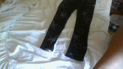 Puma Girls M (10/12) Black/Gray Star Pink Logo Elastic Waist Pants *Wear to Knee - Picture 11 of 15
