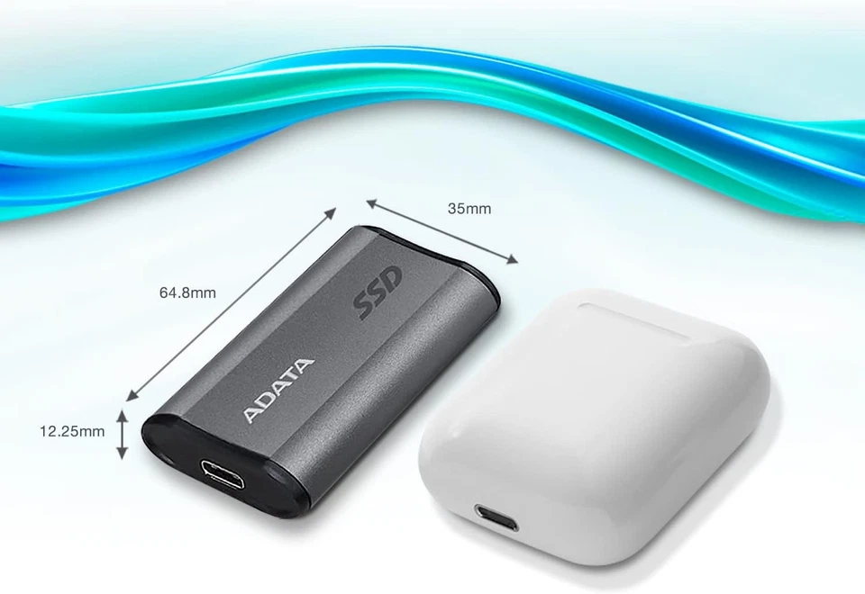 ADATA SSD 1.0TB External SE880 gy U3.2 USB 3.2 Gen 2x2 Type-C 1TB - Image 4 of 4