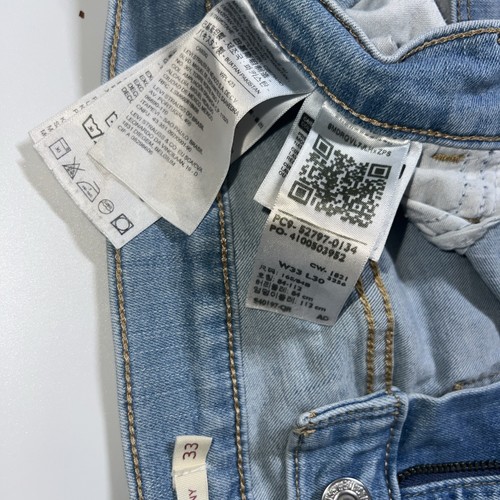 Jeans Levi's 720 tiro alto súper ajustados para mujer 33 azul desgastado elástico denim - Imagen 4 de 11
