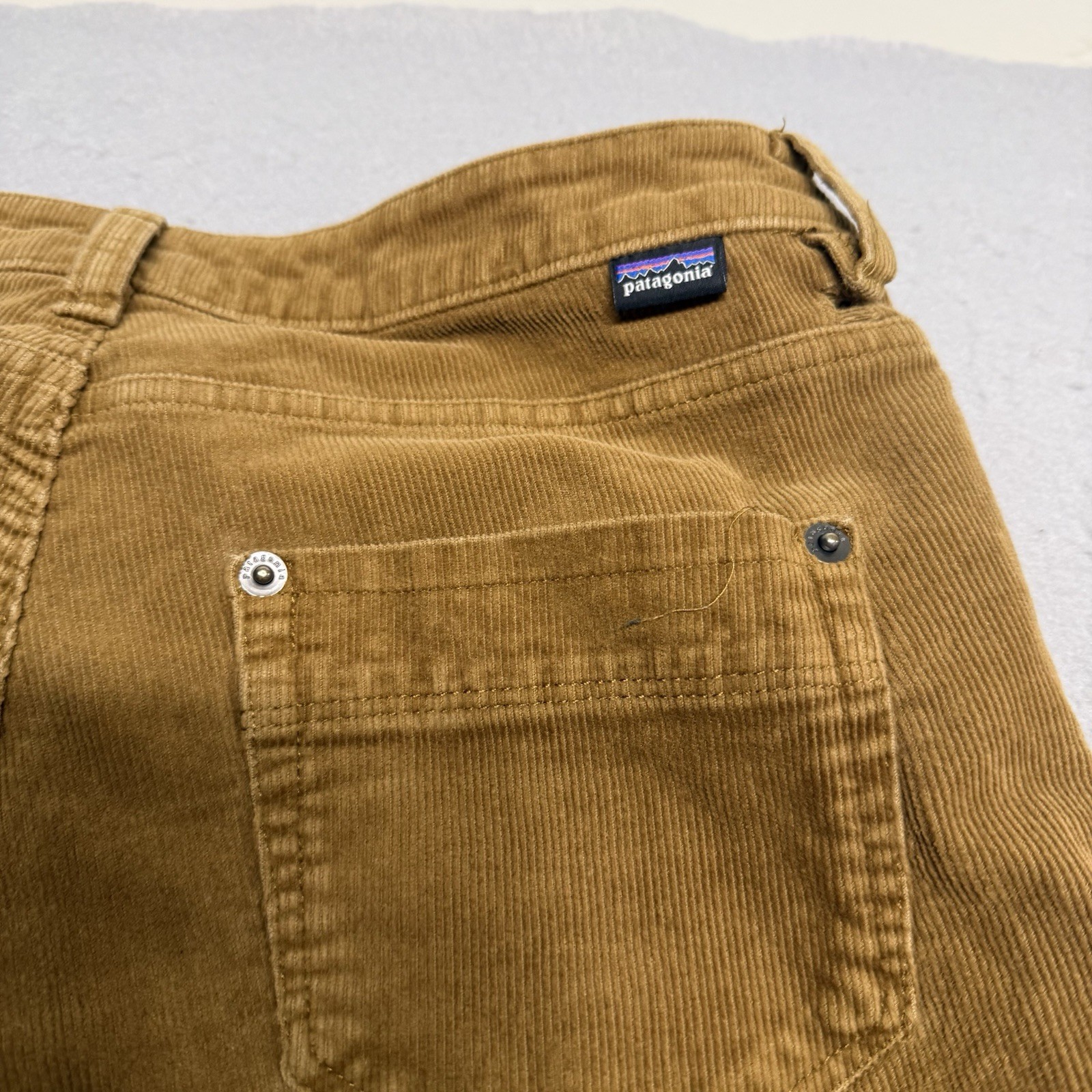 Patagonia Womens Organic Cotton Corduroy Pants Size 28 Tan Straight Leg thumbnail 10