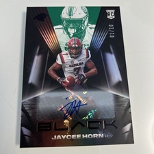 2021 Panini Black Jaycee Horn SSP 1/10 RC Auto Carolina Panthers