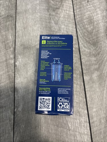 BRITA ELITE 6 Month Pitcher Replacement Water Filter Removes Contaminants NEW! - Bild 2 von 2