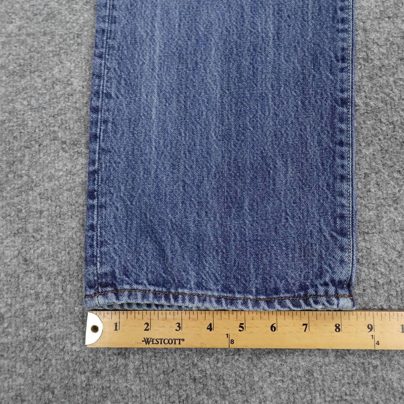 Diesel RR55 Kratt Jeans Mens 32x32 Blue Denim Button Fly Straight Leg Italy thumbnail 4