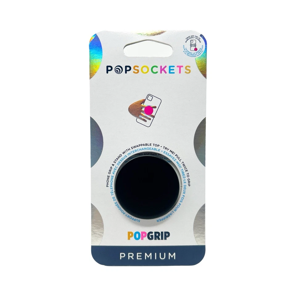 PopSockets PopGrip Premium Phone Grip & Stand - Aluminum Black - Image 2 of 3