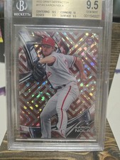 2016 Topps High Tek Aaron Nola #HT-AN Red Orbit Diffractor RC SP Graded BGS 9.5