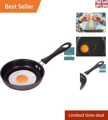 Antihaftbeschichtete 12 cm schwarze Aluminium Mini Bratpfanne - Spülmaschinenfest Komfort