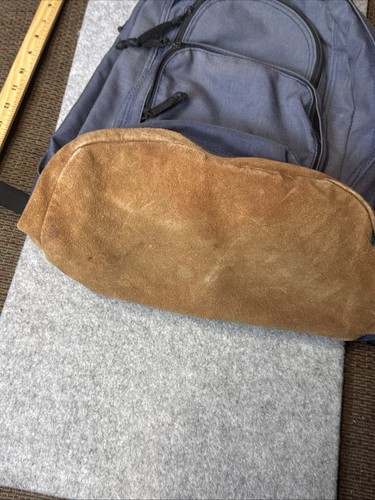 Mochila de día con parte inferior de gamuza Eddie Bauer de colección 3 secciones gris marino/marrón - Imagen 5 de 11