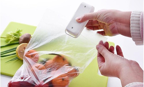 Mini Beutel Verschließmaschine Paket Verschließer Thermo Kunststoff Lebensmittel - Bild 10 von 12