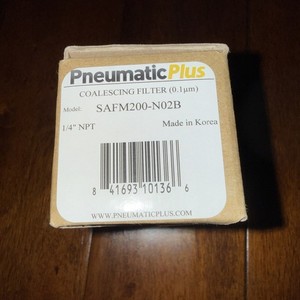 PneumaticPlus Compressed Air Oil Separator Filter 0.1 μm 1/4" NPT SAFM200-N02B