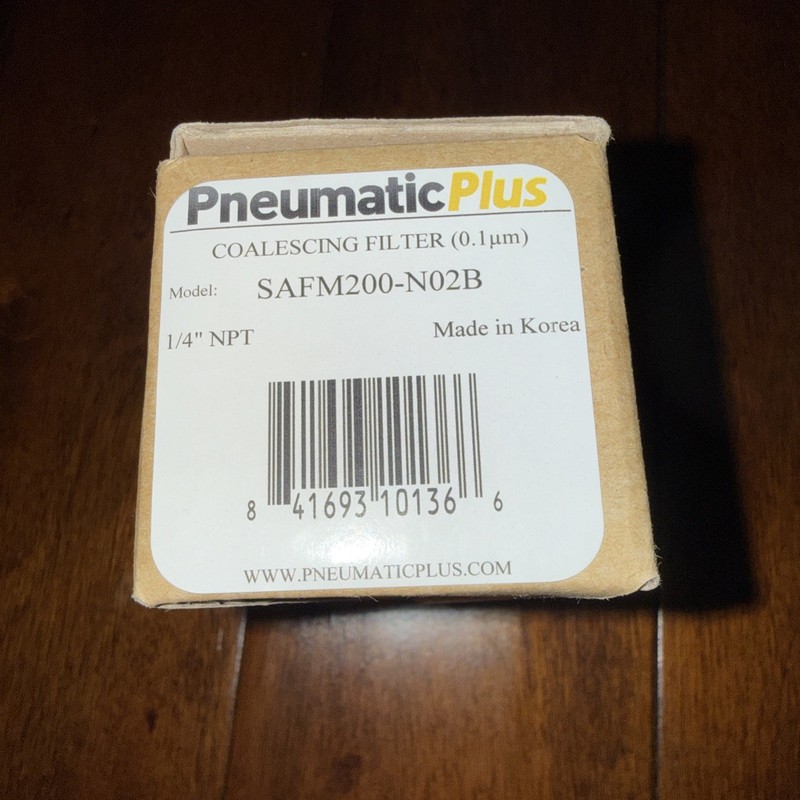 PneumaticPlus Compressed Air Oil Separator Filter 0.1 μm 1/4" NPT SAFM200-N02B