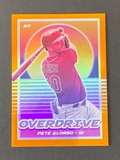 Pete Alonso 2021 Chronicles FOTL Overdrive Neon Orange #ed 14/17