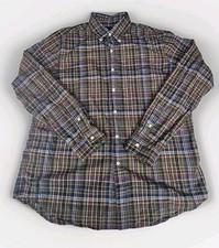 Polo Ralph Lauren Button Down Shirt Mens Size Large Multicolor Plaid Long Sleeve