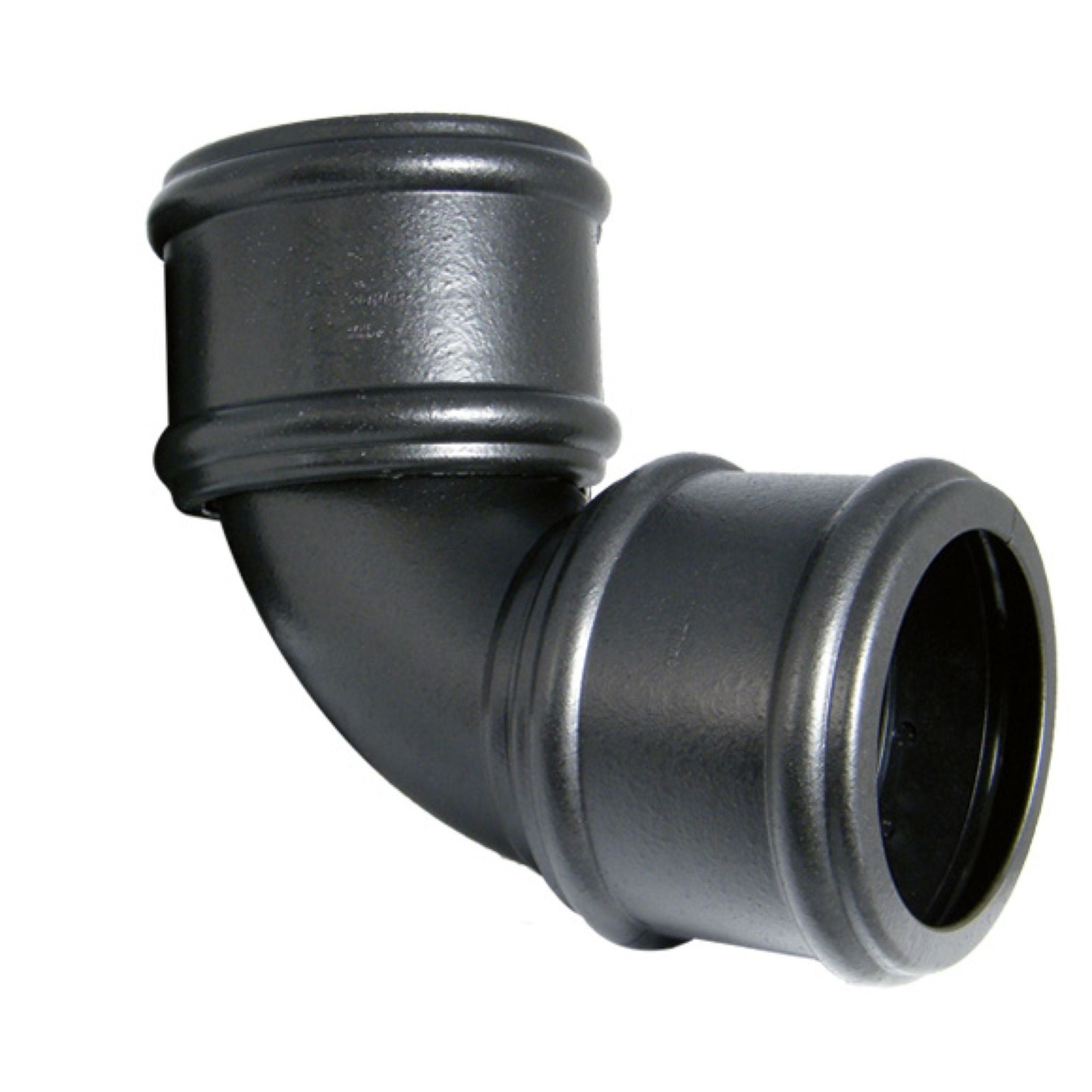 Floplast Cast Iron Effect Soil 92 Bend - Double Socket - Image 4