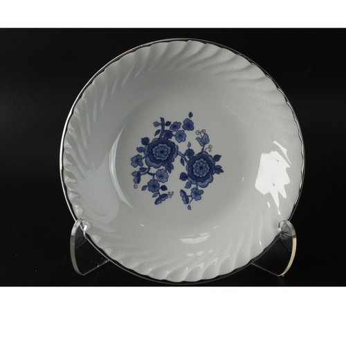 Enoch Wedgwood Tunstall Ironstone Royal Blue Dessert Bowl 5.5"