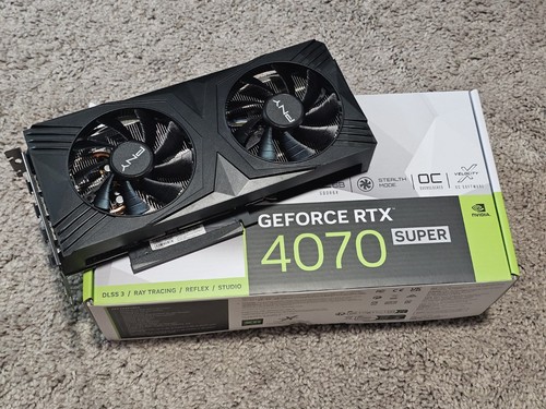 PNY GeForce RTX 4070 Super Verto Dual 12GB OC GDDR6X - Graphics Card