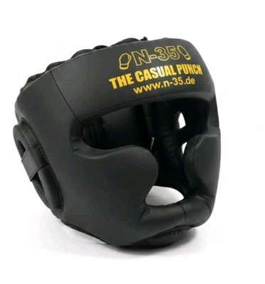 N-35 Kopfschutz Gr. L Boxen Headgear Boxhelm Taekwondo Kickboxen MMA Helm GOLD