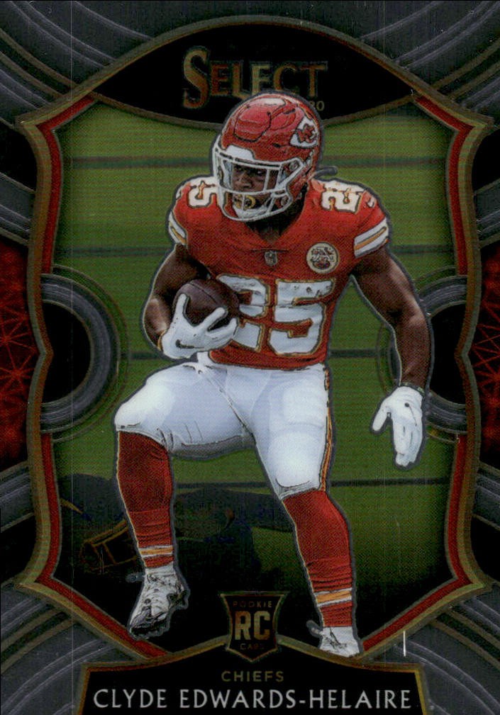 2020 Panini Select Clyde Edwards-Helaire Rookie Kansas City Chiefs #54 B