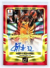 Wenyen Gabriel 2024-25 Donruss EuroLeague Signature Series Auto Red Laser #/99