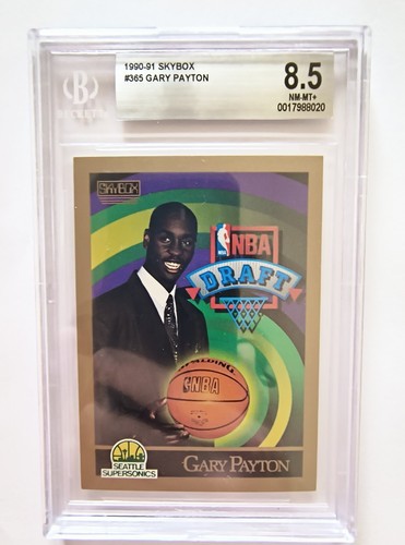 Skybox #365 Gary Payton 1990-91 RC BGS 8,5 - Imagen 2 de 4