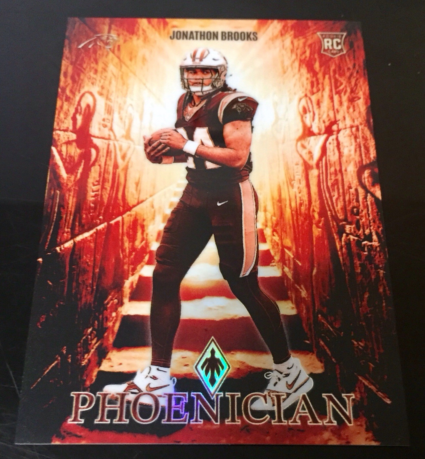 2024 Phoenix #JBS Jonathon Brooks Phoenician Refractor Case Hit RC SP Panthers