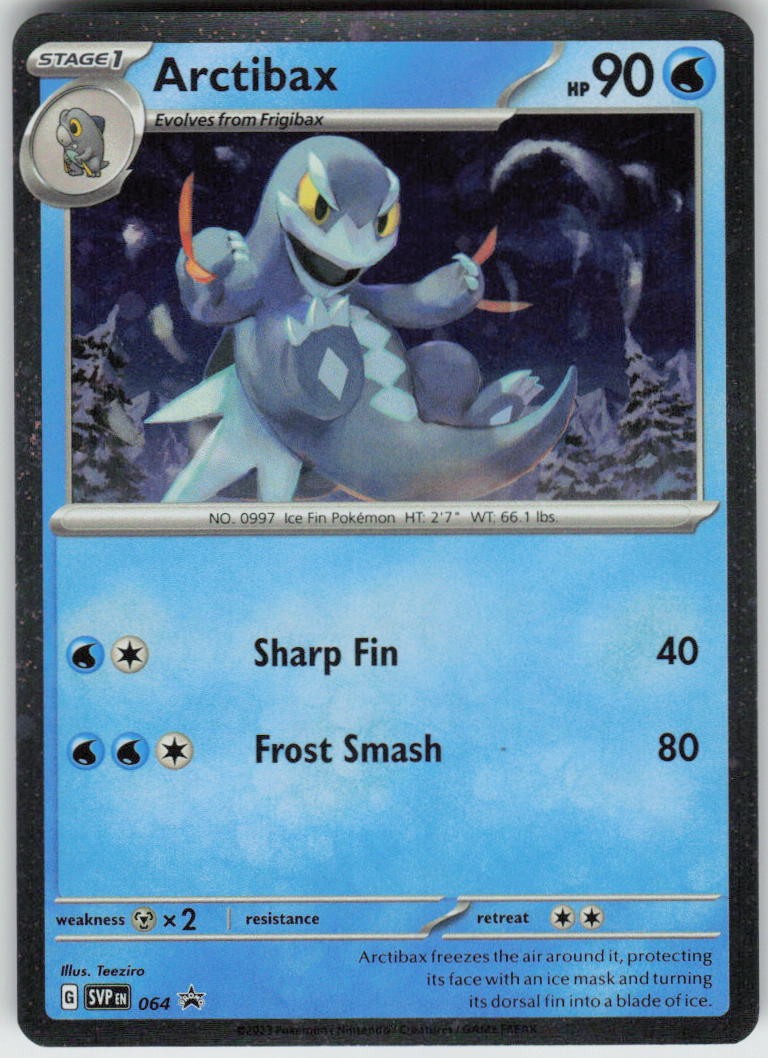 Arctibax (Cosmos Holo) 064 Promo Scarlet & Violet Promo Pokemon Near Mint