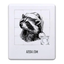 'Raccoon Wearing Santa Hat' Sliding Puzzle (PZ00041026)