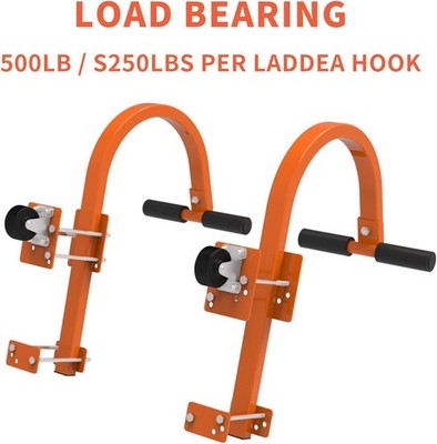 Roof Ladder Hooks,Heavy Duty Steel Extension Ladder Stabilizer for Roof 2 Pack