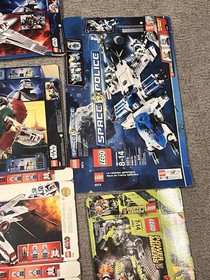 Vintage LEGO Box Lot Star Wars Space Police Power Miners Empty Boxes 8088 8097