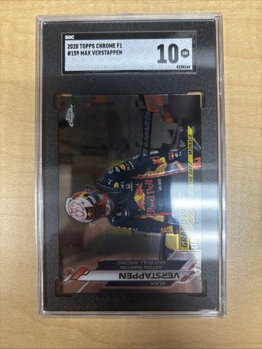 2020 Topps Chrome F1 #159 Max Verstappen Sgc 10 Refractor