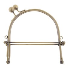 Chiusura a scatto con cornice quadrata in metallo color argento e bronzo per