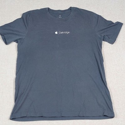 Gray Apple Oakridge T-shirt Size L Designed by Apple in California
