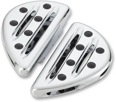 AN Deep Cut Adj Passenger Floorboards Chrome Pr Harley Blackline 11-13