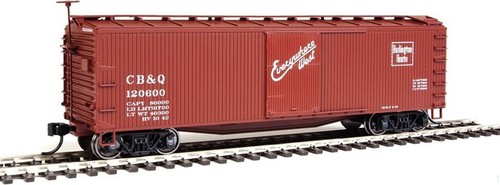 Walthers 910-40155 HO Chicago, Burlington & Quincy 40' USRA Wood Boxcar # 120600 | Zustand: New