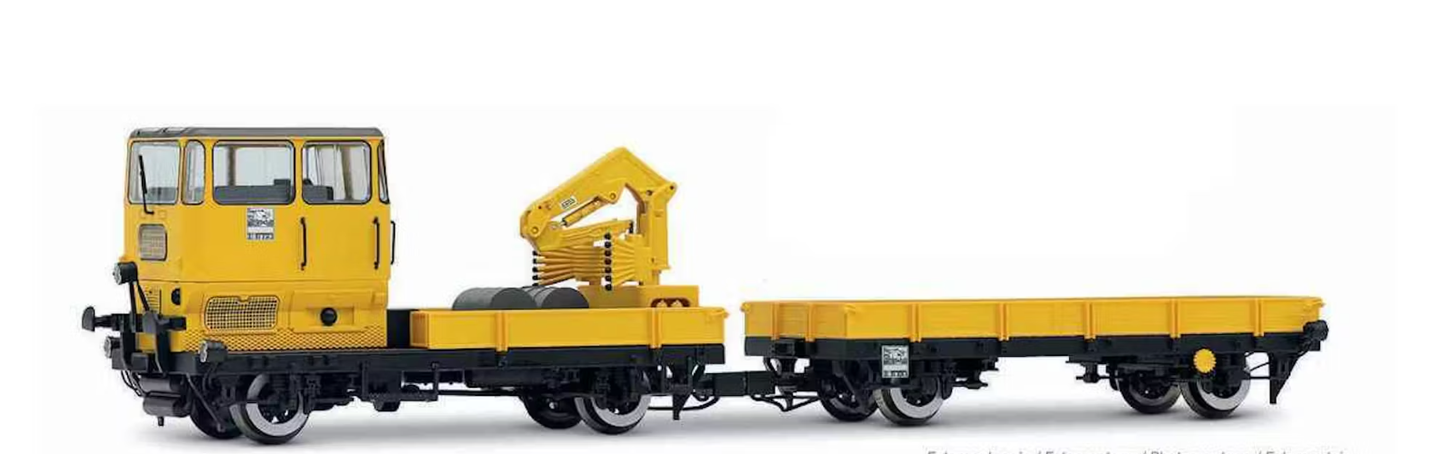 RIVAROSSI HR2990 DB, KLV 53 Draisina, Yellow Livery With Crane