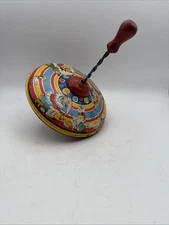 1950 - 1960 J. Chein & Co Pressed Steel Metal Spinning Top Toy