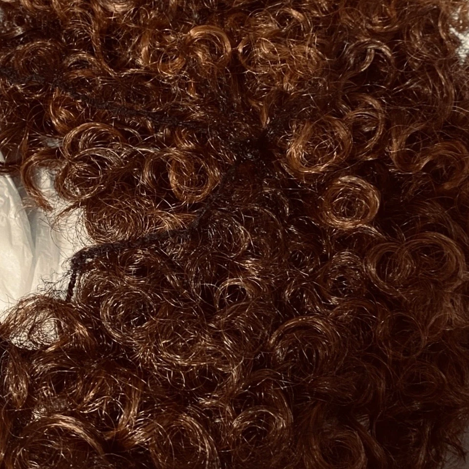 Peruca Springy Curls tons de cabelo sintético marrom Locs feminina tamanho médio NRFB - Imagem 4 de 4
