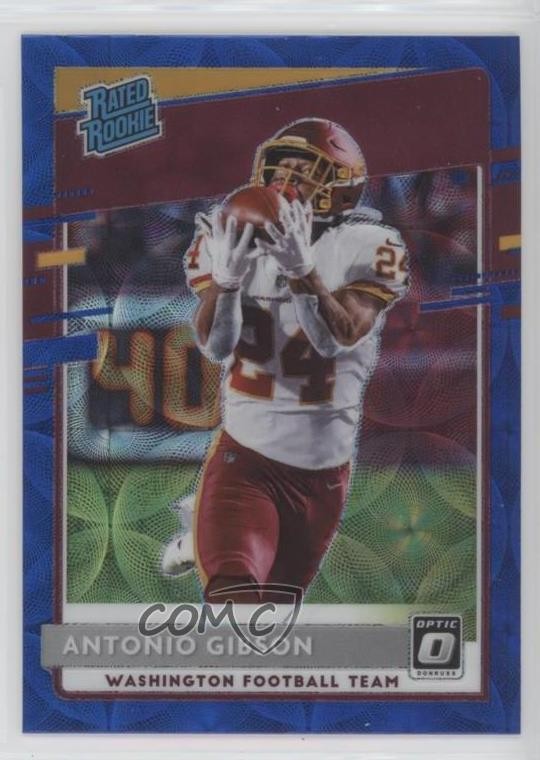 2020 Panini Donruss Optic Rated Rookies Blue Scope Prizm Antonio Gibson 0ao5