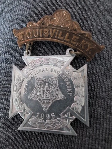 Civil War: 1895 29Th Encampment G.a.r., Louisville, Ky., Medal