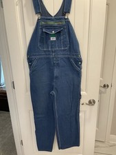 Vintage Liberty Denim Overalls 36x30 Men's Carpenter Bib Blue Utility Farm