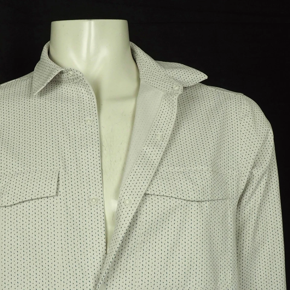 Sobrecamisa Lululemon Airing Fácil Camisa Abotonada Para Hombres Mediana Beige Mezcla Técnica Foto 3 de 4