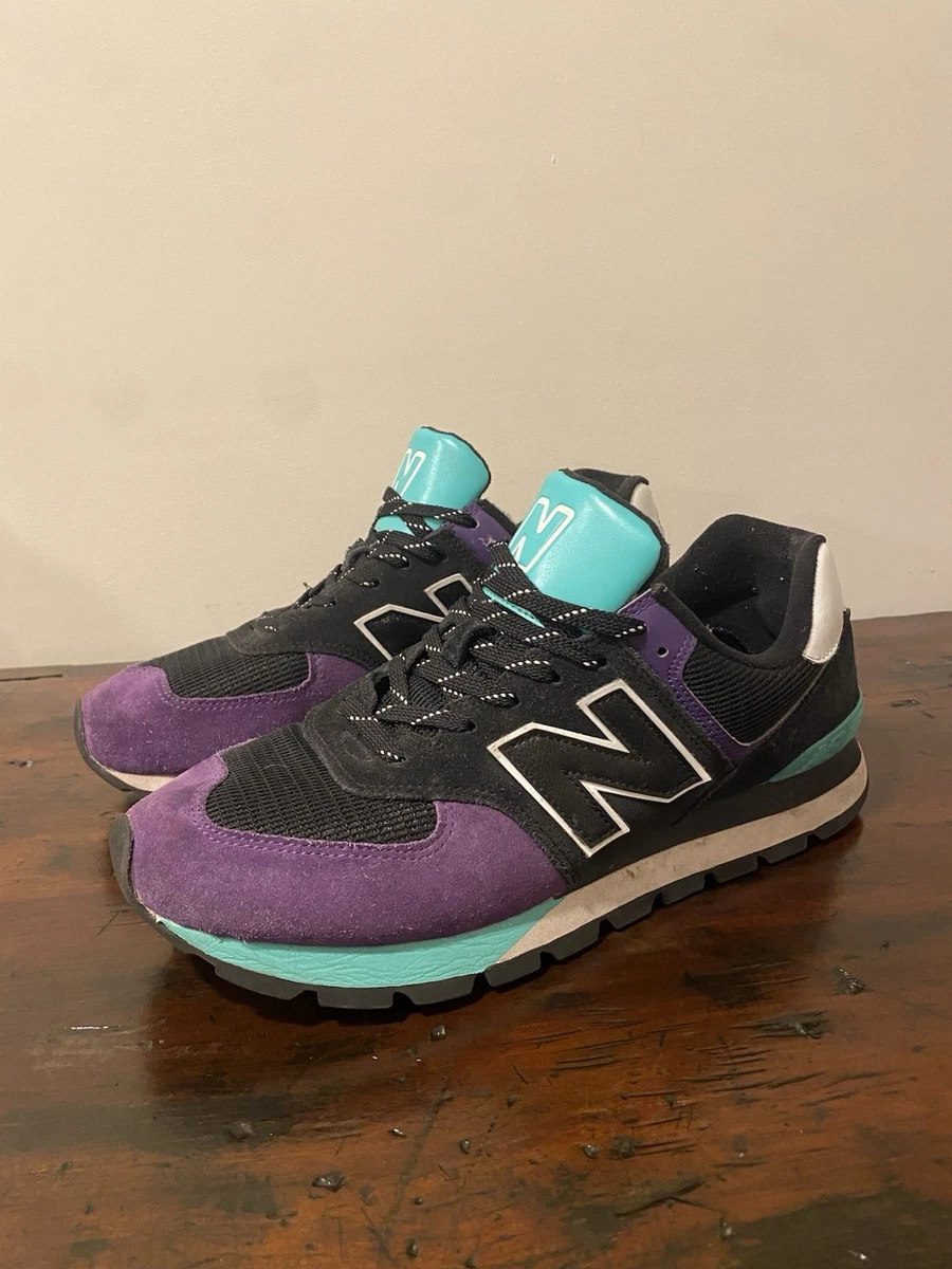 New Balance 574 Rugged Black Prism Purple for Sale - Authenticity