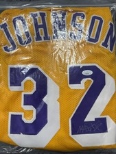 Magic Johnson autographed basketball jersey TriStar Hidden Treasures