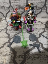 De colección TMNT 1990 Psycho Cycle 1990 Sludge Mobile + 1988 Bebop 1988 Rock Steady