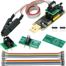CH341A EEPROM BIOS Programmer SPI I2C+SOIC8 SOP8 Clip+SOP8 SOP16 Conversion..