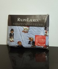 Vintage Ralph Lauren Polo Teddy Bear Twin Fitted Sheet New Made In USA Irregular