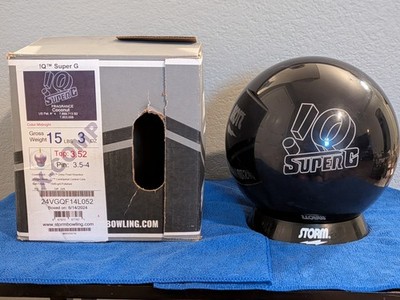 Storm !Q Super G 15lb X-Comp Overseas Rare NIB Undrilled Bowling