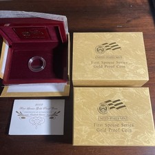 2008-W Proof $10 Gold Elizabeth Monroe  BOX OGP & COA (X-17)  NO Coins