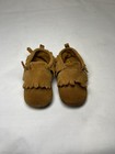 Wonder Nation Baby Moccasins Brown Suede Fringe Slip On Shoes Size 4 — photo 4